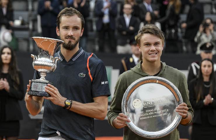 Daniil Medvedev e Holger Rune 