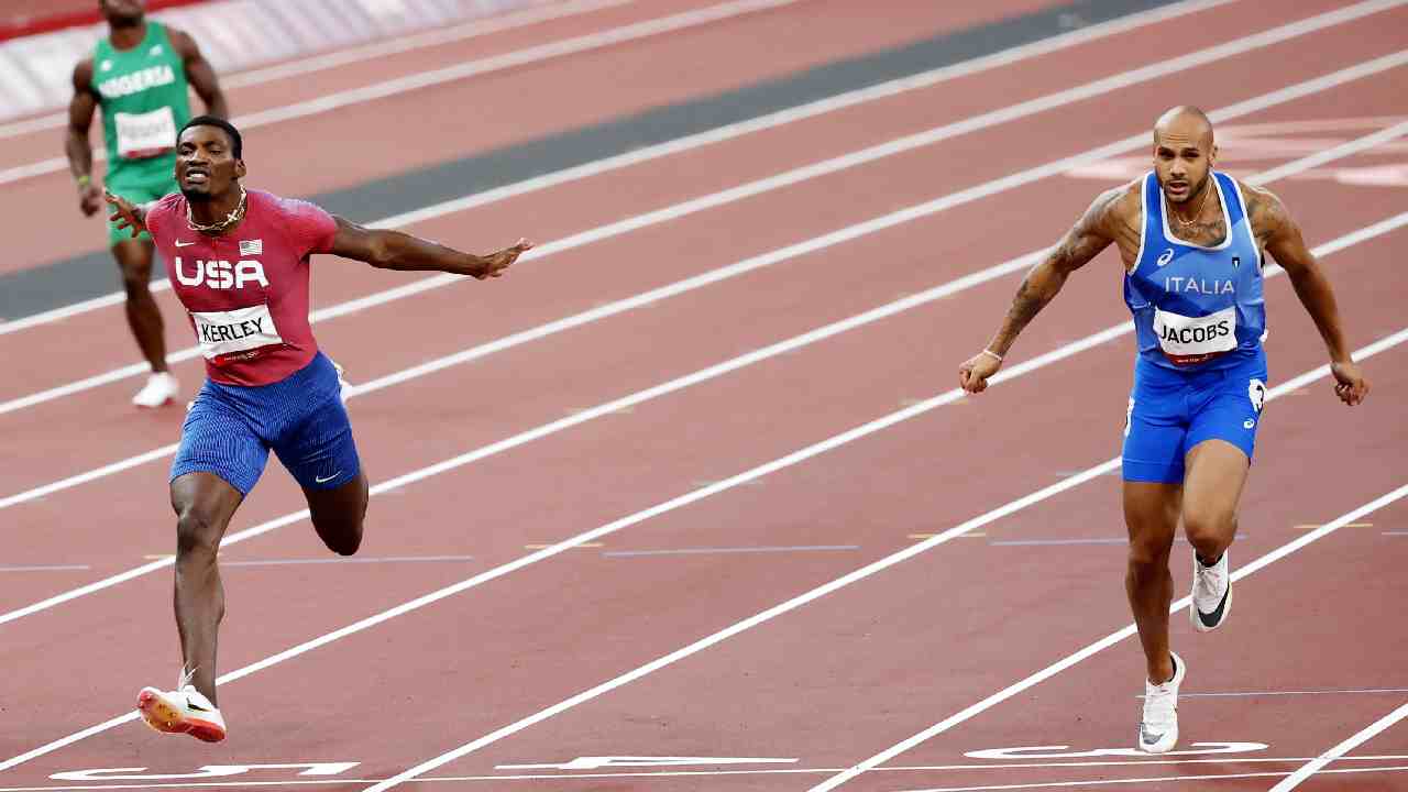 Marcell Jacobs e Fred Kerley