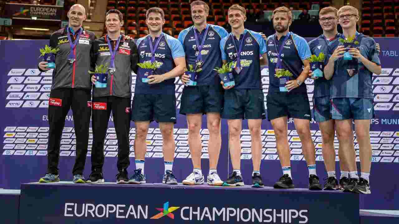 Squadra francese di ping-pong