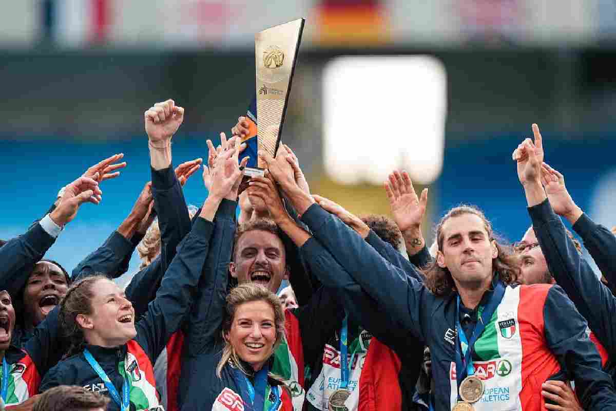 Nazionale atletica Campione d'Europa