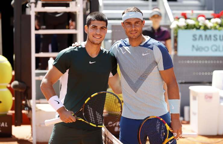 Rafa Nadal e Carlos Alcaraz